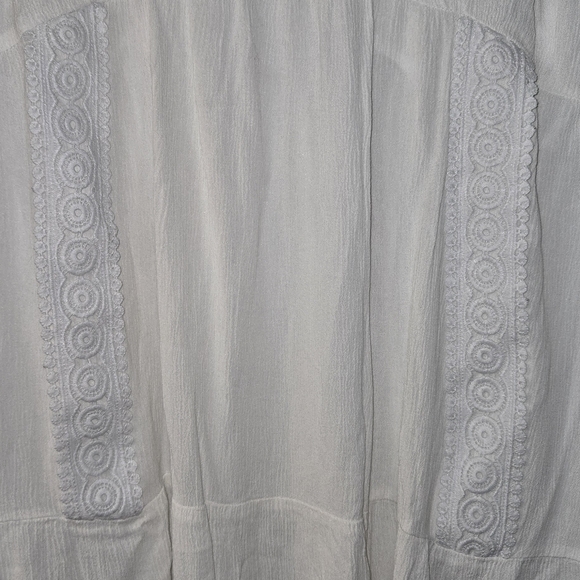 New York & Company White Ruffle Sleeve Midi Dress - Picture 4 of 4